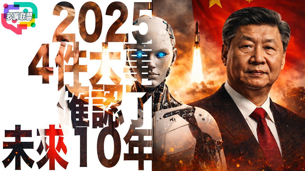 國語2025 年真正決定世界走向的只有這四件事｜四件事決定未來十年你怎麼活 ：AI、關稅、地緣政治