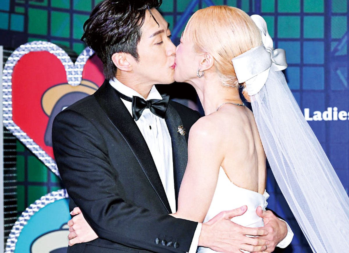 ■陳漢典與Lulu舉行婚禮。網上圖片