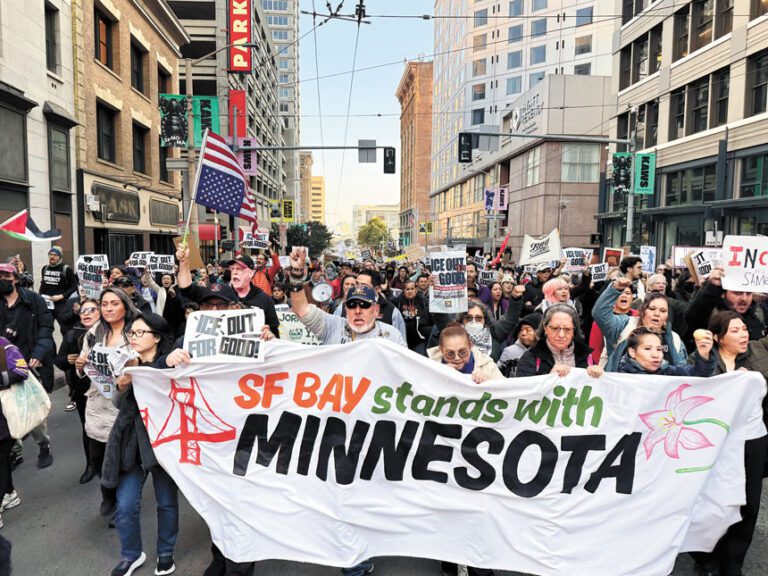 三藩市華人清潔工遊行 反ICE執法