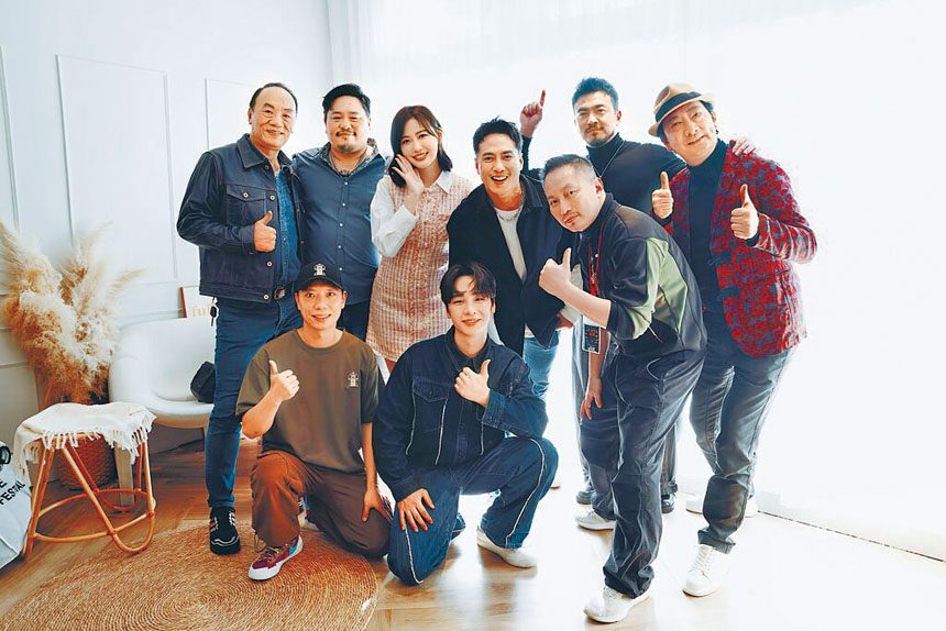 錢人豪率九孔、李沛旭、莊凱勛等人出席《隧道大逃殺》放映會。網上圖片