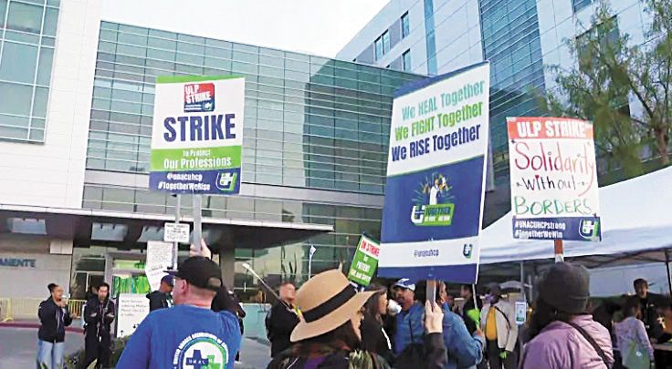 9日，南加州凱撒醫療集團藥局和實驗室員工發動不公平勞動罷工。KTLA