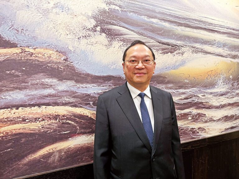 大文行酒業有限公司董事長張瑞群。記者陸新攝