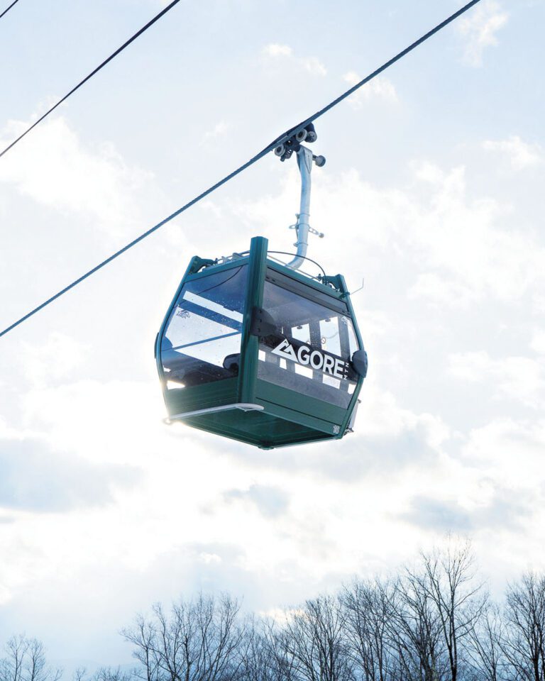 滑雪場發生纜車故障，滑雪客被困在半空中的20個車廂內長達數小時。 Gore Mountain臉書圖片