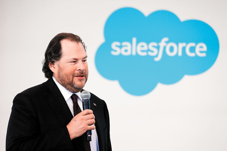 科企Salesforce執行長貝尼奧夫（Marc Benioff）。美聯社資料圖