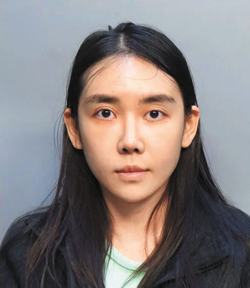 涉案華裔女子Chuting Chen。邁阿密戴德縣懲教局