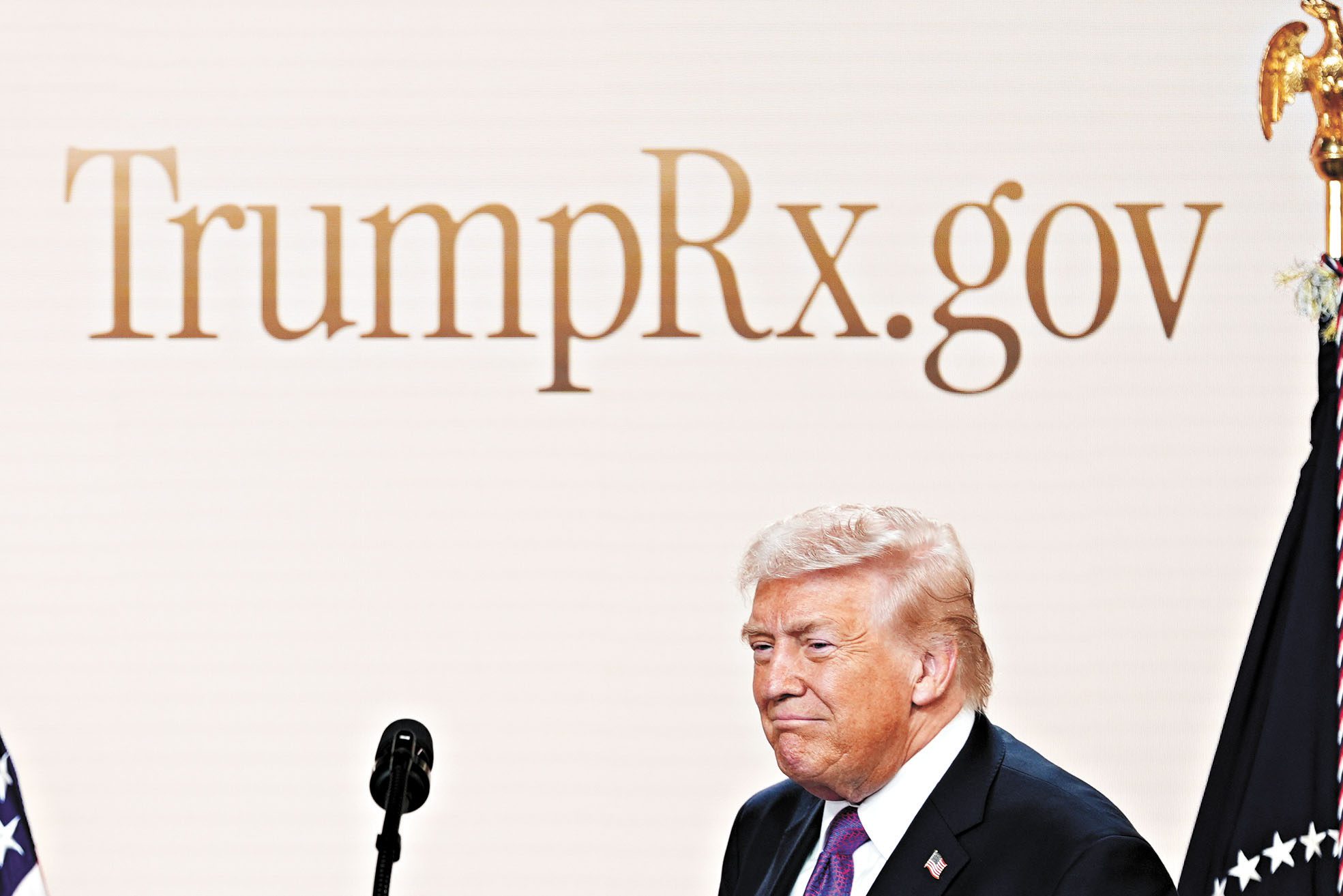 TrumpRx網站正式上線，特朗普總統出席儀式發言。美聯社